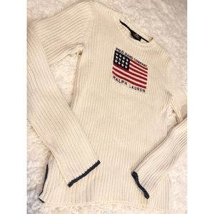 Ralph Lauren American Flag long sleeve!